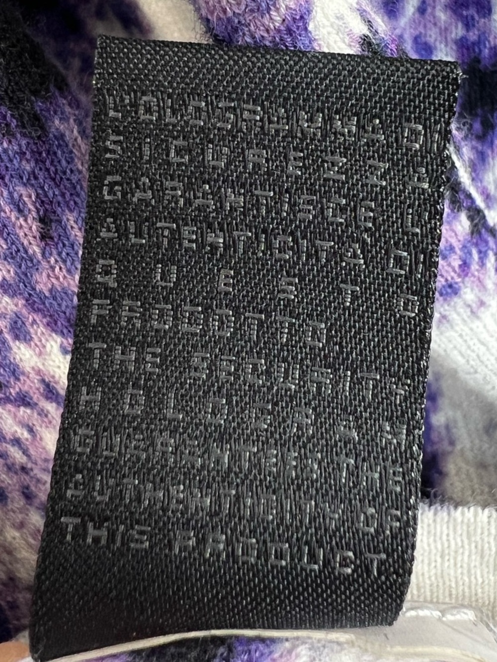 Just Cavalli archival purple digital leopard print fine knit boxy sweater S - Picture 15 of 15